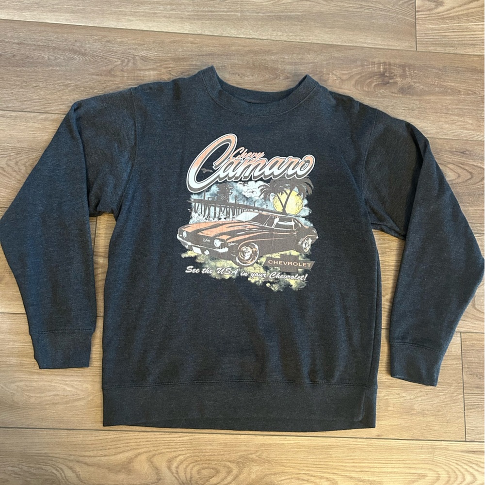 Zuni Sportswear Chevrolet Camaro Graphic Sweatshirt Men’s M Gray